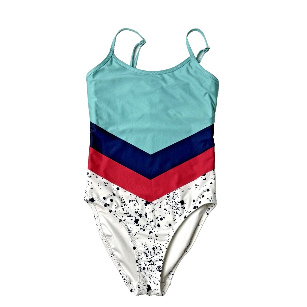 Chubbies Splash Down Colorblock Swimsuit Women S Cheeky High Cut 1 Piece Beach
